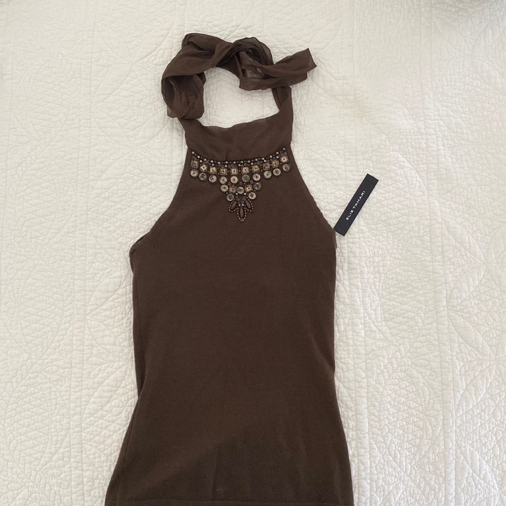 Elie Tahari NWT knit halter top